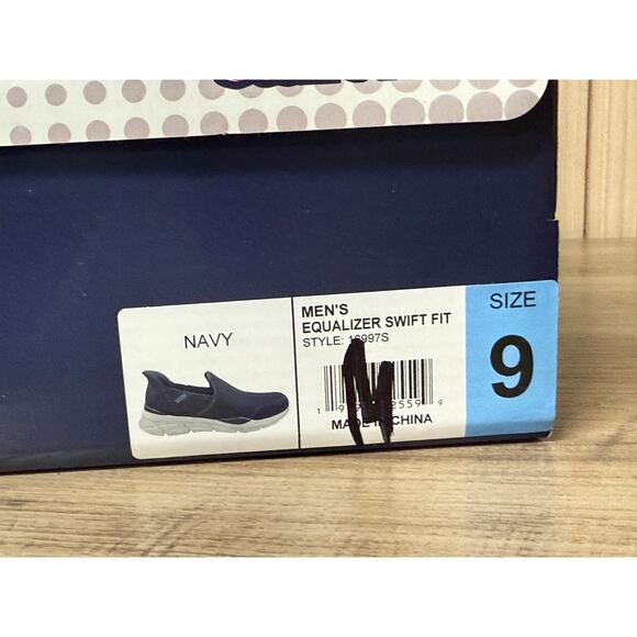 Skechers Men’s Equalizer Swift Fit Slip-On Sneakers Size 9 Navy - Picture 7 of 11